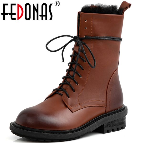 fedonas genuine leather women autumn winter motorcycle boots party basic shoes woman lace up high heels side zipper ankle boots, Black
fedonas genuine leather women autumn winter motorcycle boots party basic shoes woman lace up high heels side zipper ankle boots, Black