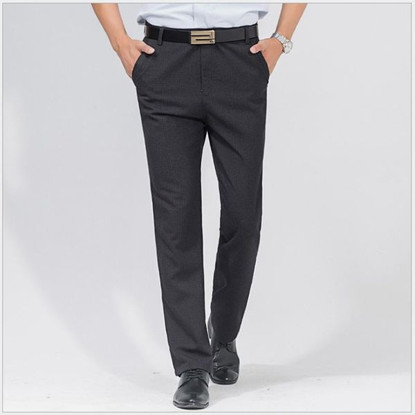men's suit pants cotton thick high waist casual trousers autumn winter loose straight formal business dress pockets pants male, White;black
men's suit pants cotton thick high waist casual trousers autumn winter loose straight formal business dress pockets pants male, White;black