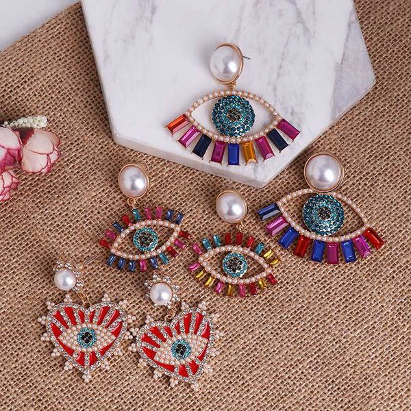 multi-color rhinestone evil eye earrings for women 2020 heart pendant drop earring statement crystal earrings vintage jewelry, Silver
multi-color rhinestone evil eye earrings for women 2020 heart pendant drop earring statement crystal earrings vintage jewelry, Silver