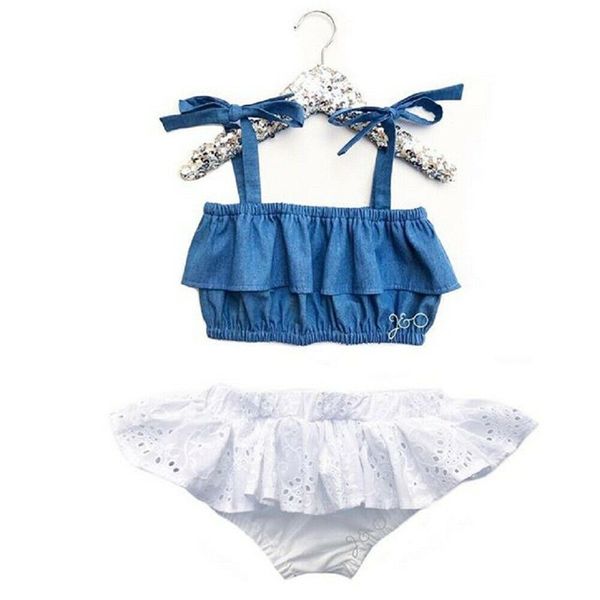 summer newborn toddler kids baby girls clothes strappy +ruffles dress pants outfit casual cotton lace up cute clothing, White
summer newborn toddler kids baby girls clothes strappy +ruffles dress pants outfit casual cotton lace up cute clothing, White