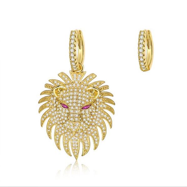lion earrings european and american fashion new red corundum personality earrings womens exaggerated fashion retroasymmetric earrings, Golden;silver
lion earrings european and american fashion new red corundum personality earrings womens exaggerated fashion retroasymmetric earrings, Golden;silver