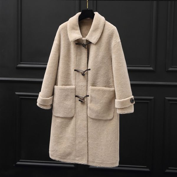 fur sheep shearing real winter coat korean 200% wool jacket women clothes 2020 manteau femme 6604 yy2090, Black
fur sheep shearing real winter coat korean 200% wool jacket women clothes 2020 manteau femme 6604 yy2090, Black