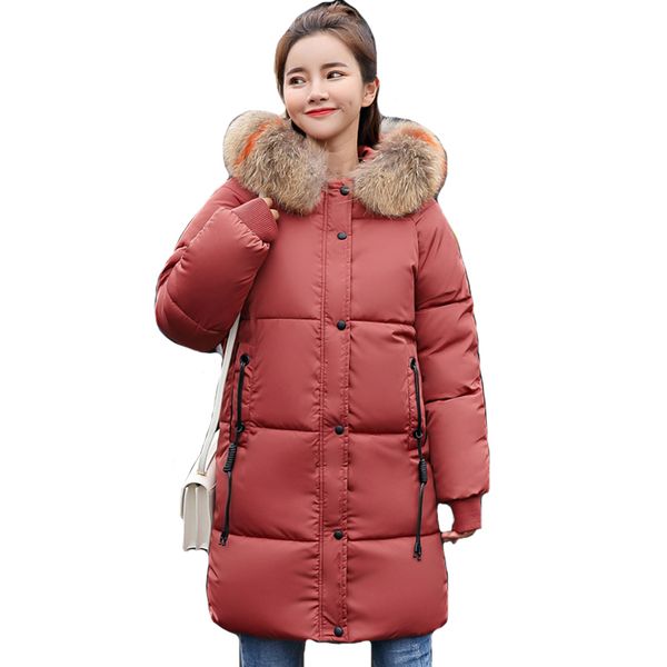 women winter jacket hooded oversized breasted buttons female coat long warm thicken parka parkas camperas, Black
women winter jacket hooded oversized breasted buttons female coat long warm thicken parka parkas camperas, Black