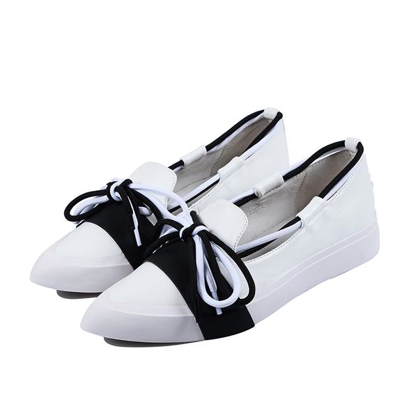 2019 autumn new fashion flat bow pointed casual low shoes white shallow mouth women's shoes tide, Black
2019 autumn new fashion flat bow pointed casual low shoes white shallow mouth women's shoes tide, Black