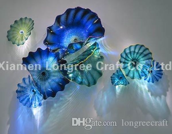 ocean sries handmade glassblowing new style murano glass wall plate home decor wall art 16" -lrw0065
ocean sries handmade glassblowing new style murano glass wall plate home decor wall art 16" -lrw0065