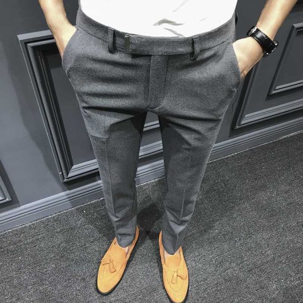2020 men's suit pants english style gentleman original shopkeeper casual pants slim korean solid color dress joker, White;black
2020 men's suit pants english style gentleman original shopkeeper casual pants slim korean solid color dress joker, White;black