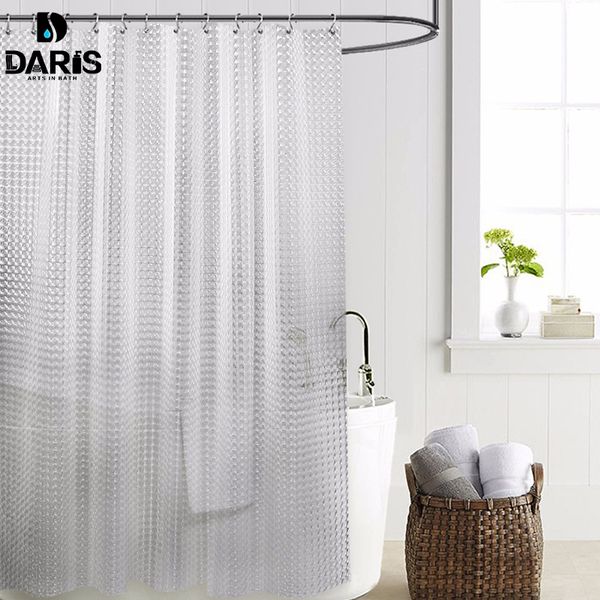 sdarisb plastic peva 3d waterproof shower curtain transparent white clear bathroom curtain luxury bath curtain with 12pcs hooks
sdarisb plastic peva 3d waterproof shower curtain transparent white clear bathroom curtain luxury bath curtain with 12pcs hooks