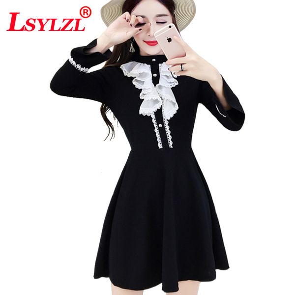 2019 dress women gothic vintage long sleeve o-collar black dress punk harajuku darkness goth vestdios plus size q264, Black;gray
2019 dress women gothic vintage long sleeve o-collar black dress punk harajuku darkness goth vestdios plus size q264, Black;gray