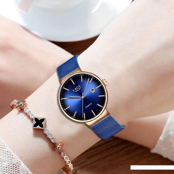 new lige watch women ultra-thin dial stainless steel waterproof women watches ladies casual fashion date sprot clock, Slivery;brown 
new lige watch women ultra-thin dial stainless steel waterproof women watches ladies casual fashion date sprot clock, Slivery;brown