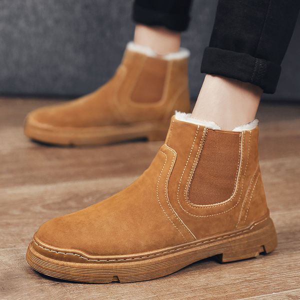 men ankle-length boots ankle boots fashion men's male brand leather quality slip ons motorcycle man warm ing, Black
men ankle-length boots ankle boots fashion men's male brand leather quality slip ons motorcycle man warm ing, Black