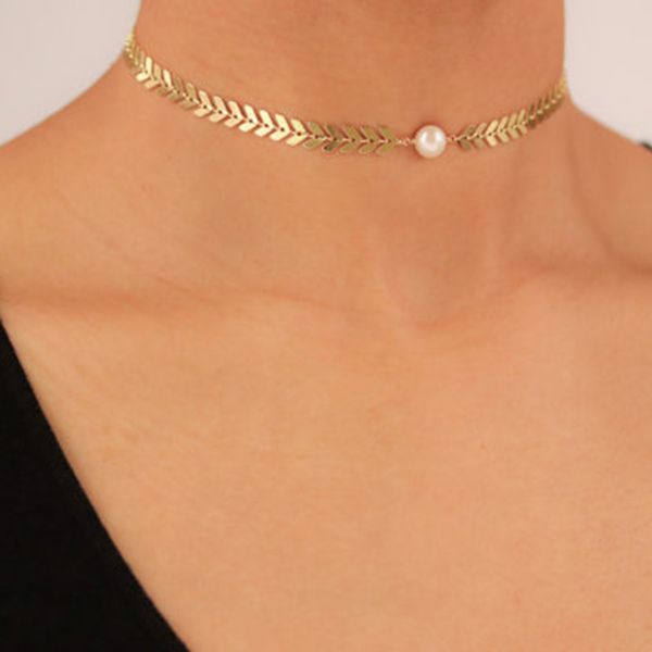 bohemian sequins fish bone imitation pearls necklace simple chokers women jewelry chocker can dropshiping, Golden;silver
bohemian sequins fish bone imitation pearls necklace simple chokers women jewelry chocker can dropshiping, Golden;silver