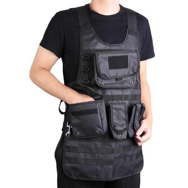 tactical apron 2 large pouches and 3 smaller pouches adjustable side strap for the perfect fit, Black;gray
tactical apron 2 large pouches and 3 smaller pouches adjustable side strap for the perfect fit, Black;gray