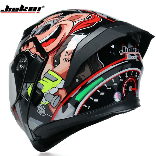 jiekai motorcycle helmet men's and women's double lens open helmet half cover motocross
jiekai motorcycle helmet men's and women's double lens open helmet half cover motocross