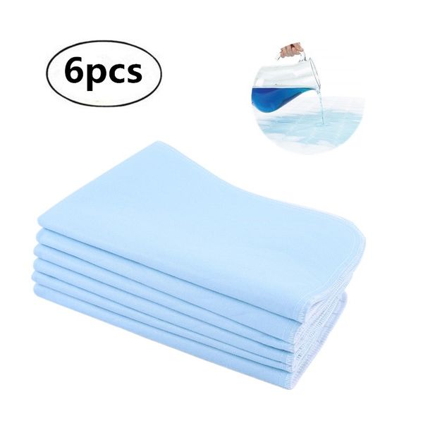 6pcs reusable washable pad urine mat breathable super absorbent pad for adults incontinence pad nursing blue + white 45 * 60
6pcs reusable washable pad urine mat breathable super absorbent pad for adults incontinence pad nursing blue + white 45 * 60