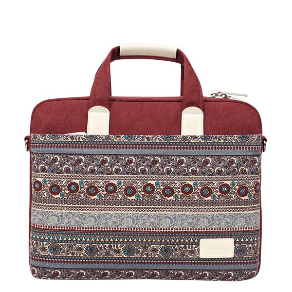 

canvas lapbag 13 14 15 inch ethnic style shoulder bag handbags for women men lapbags 3 colors mixed ing