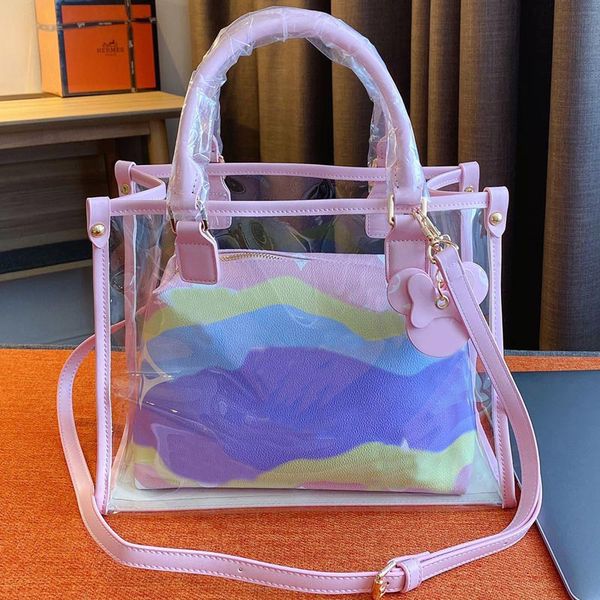 crossbody сумка сумка дорожная сумка мода пвх очистить лоскутная цвет марка l письмо прозрачное желе мешок женщины покупки tie dye
crossbody сумка сумка дорожная сумка мода пвх очистить лоскутная цвет марка l письмо прозрачное желе мешок женщины покупки tie dye