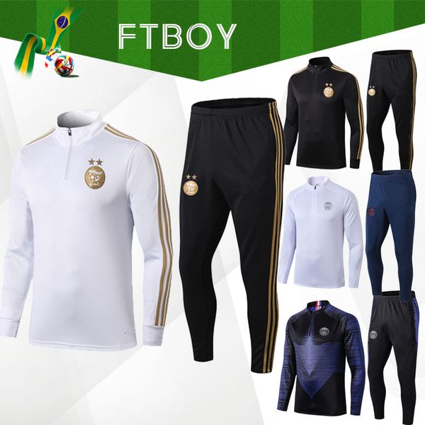 2019 algeria mahrez bounedjah soccer training suit 19 20 real madrid survetement maillot de foot paris sportswear set football, Black
2019 algeria mahrez bounedjah soccer training suit 19 20 real madrid survetement maillot de foot paris sportswear set football, Black
