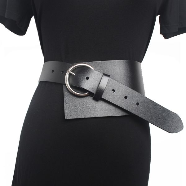 2019 vintage luxury genuine leather metal pin buckle long belts for women retro clothes accessories wide dress belt accessory y191218, Slivery;black
2019 vintage luxury genuine leather metal pin buckle long belts for women retro clothes accessories wide dress belt accessory y191218, Slivery;black