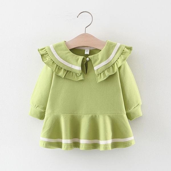 spring fall girls clothes dress long sleeve o-neck solid color ruffles design dress elegant girl clothing dress, Red;yellow
spring fall girls clothes dress long sleeve o-neck solid color ruffles design dress elegant girl clothing dress, Red;yellow