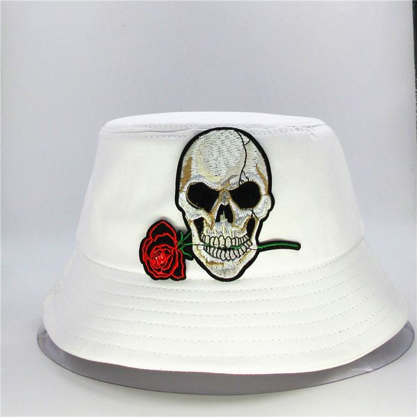 2020 new style rose skull embroidery bucket hat fisherman hat outdoor travel sun cap hats for men and women 142
2020 new style rose skull embroidery bucket hat fisherman hat outdoor travel sun cap hats for men and women 142