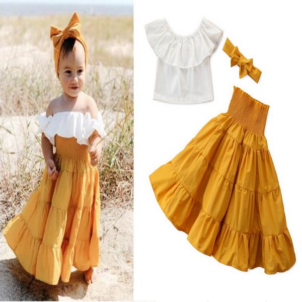 wholesale 2020 summer new children clothing suit girls white hight waist dress+headband fashion 3pcs set 1-6year e21024
wholesale 2020 summer new children clothing suit girls white hight waist dress+headband fashion 3pcs set 1-6year e21024