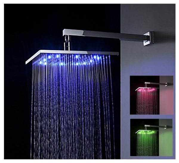 no need battery colorful led shower head sprinkler copper made square bateroom led lighting faucet wall/ceiling easy install
no need battery colorful led shower head sprinkler copper made square bateroom led lighting faucet wall/ceiling easy install