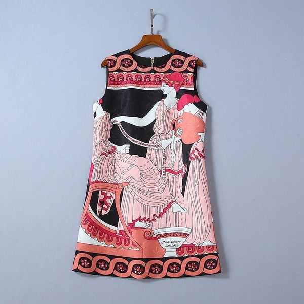 european and american women's autumn winter 2019 new style sleeveless heavy work beads jacquard dress in cartoon print, Black;gray
european and american women's autumn winter 2019 new style sleeveless heavy work beads jacquard dress in cartoon print, Black;gray