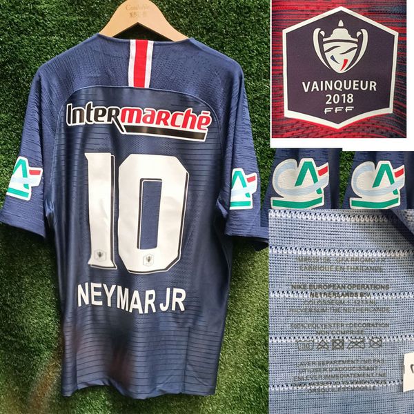 2018-2019 coupe de france джерси match изношенные игрока issue mbappe неймар jr кавани t.silva с полный спонсор классический vintage calcio, Black
2018-2019 coupe de france джерси match изношенные игрока issue mbappe неймар jr кавани t.silva с полный спонсор классический vintage calcio, Black