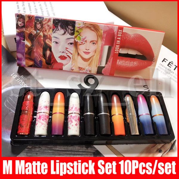 m makeup look in a box 10 in 1 lip stick lipstick set christmas lip set matte lipstick lipkit 10pcs/set
m makeup look in a box 10 in 1 lip stick lipstick set christmas lip set matte lipstick lipkit 10pcs/set