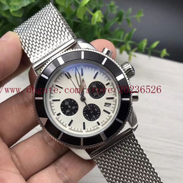 new mens designer watches superocean heritage chronograph quartz with date 46mm man watch navitimer montro male clock wristwatches, Slivery;brown
new mens designer watches superocean heritage chronograph quartz with date 46mm man watch navitimer montro male clock wristwatches, Slivery;brown