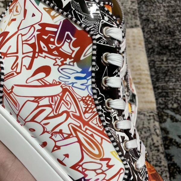wholesale famous brand red bottom sneakers graffiti patent leather men flat high casual walking flats -- party wedding dress s02, Black
wholesale famous brand red bottom sneakers graffiti patent leather men flat high casual walking flats -- party wedding dress s02, Black