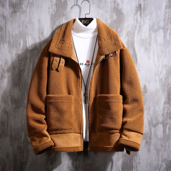 fluffy fleece men jacket autumn and winter inner velvet warm jacket men casual coats faux fur punk style biker jackets hombre, Black;brown
fluffy fleece men jacket autumn and winter inner velvet warm jacket men casual coats faux fur punk style biker jackets hombre, Black;brown