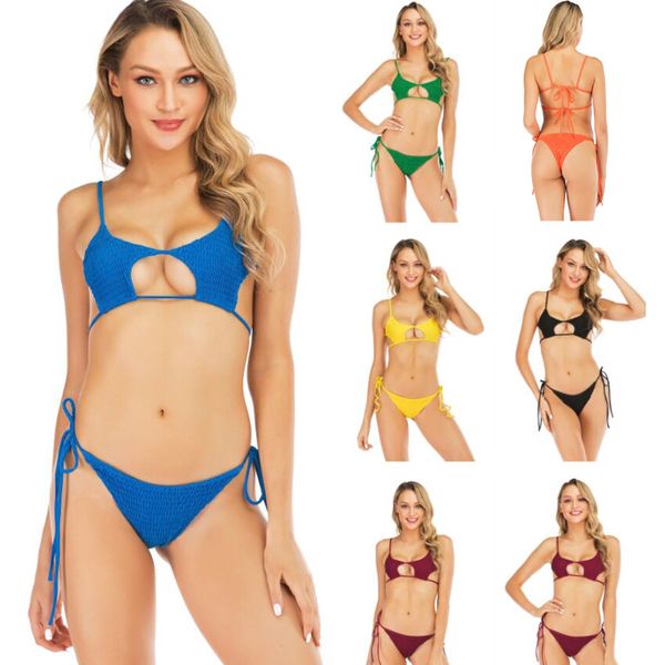 women bikini solid color bikinis bikini pleated swimsuit women's triangle bathingsuit no pad lace bathing suit eu/us size 2019, Black
women bikini solid color bikinis bikini pleated swimsuit women's triangle bathingsuit no pad lace bathing suit eu/us size 2019, Black