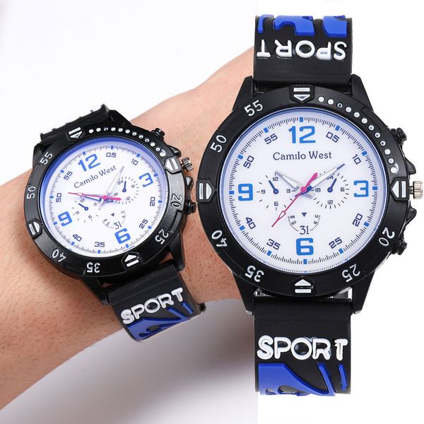 ishowtienda new luxury fashion trend outdoor sports watch silicone strap blue glass dial men's watch relogio masculino #30, Slivery;brown
ishowtienda new luxury fashion trend outdoor sports watch silicone strap blue glass dial men's watch relogio masculino #30, Slivery;brown