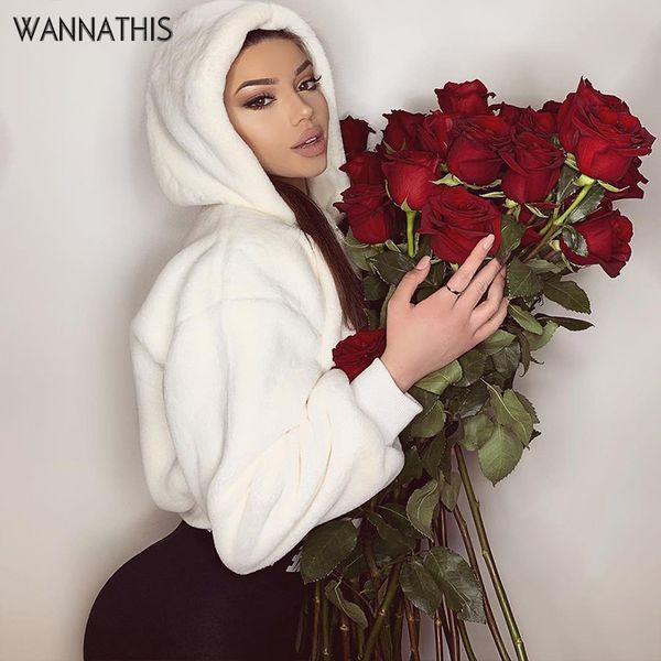 wannathis fluffy hooded women coat white autumn winter new cute casual long sleeve zipper slim short keep warm ladies outerwear, Black;white
wannathis fluffy hooded women coat white autumn winter new cute casual long sleeve zipper slim short keep warm ladies outerwear, Black;white