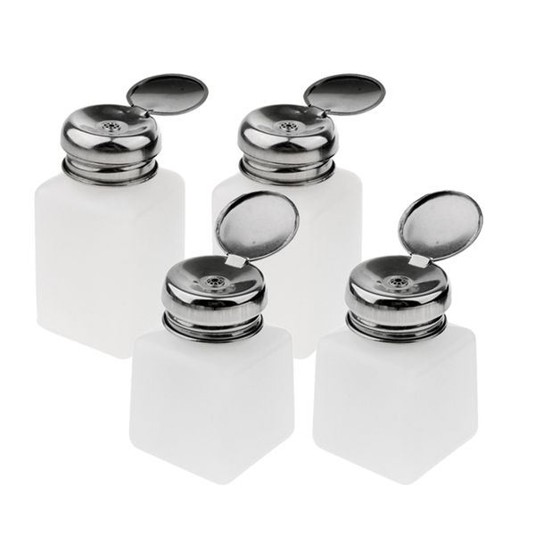 4 pcs nail remover set liquid alcohol press pump dispenser bottle lockable - 100ml/200ml
4 pcs nail remover set liquid alcohol press pump dispenser bottle lockable - 100ml/200ml