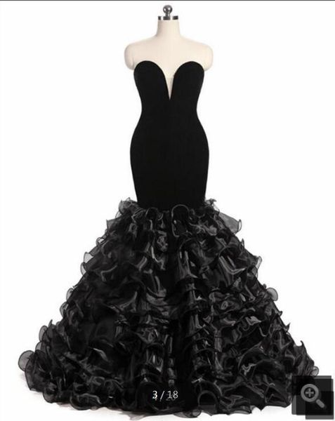2019 real picture velour black mermaid prom dress long strapless with ruffles sweetheart neck evening party prom gowns selling
2019 real picture velour black mermaid prom dress long strapless with ruffles sweetheart neck evening party prom gowns selling