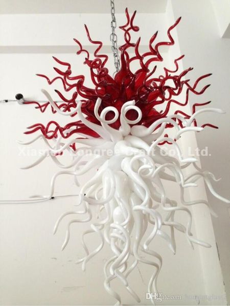 Italian Style Colored Blown Murano Glass Pendant Lighting Home Decor White and Red Colored Crystal Chandelier Light
Italian Style Colored Blown Murano Glass Pendant Lighting Home Decor White and Red Colored Crystal Chandelier Light