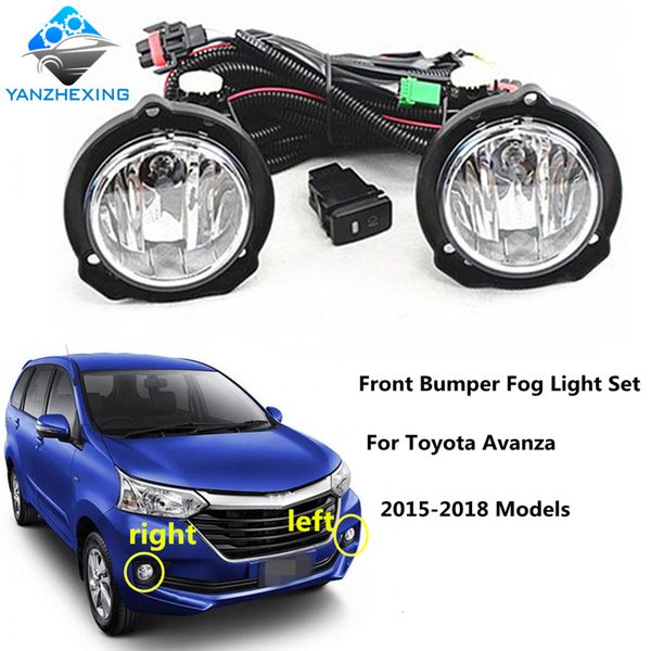 brand new high-quality front bumper fog light set with bulb h16 12v 19w fog lamp wiring&switch for avanza 2015-2018
brand new high-quality front bumper fog light set with bulb h16 12v 19w fog lamp wiring&switch for avanza 2015-2018