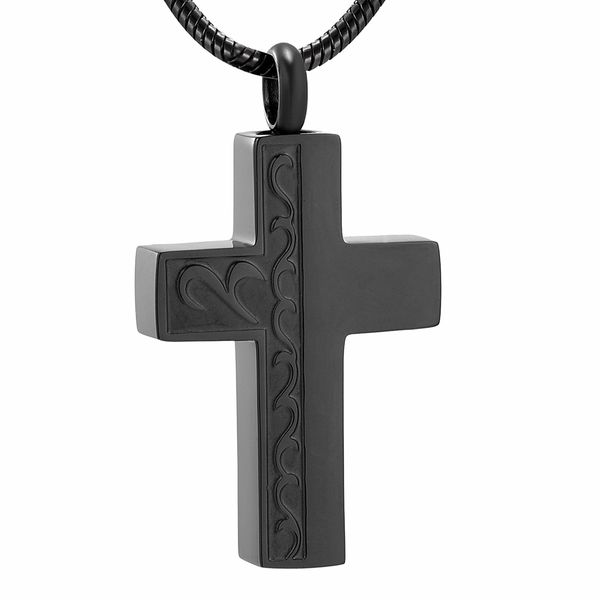 ijd8095 black color engravable cross cremation necklace men women ashes holder keepsake jewelry funeral urn casket, Silver
ijd8095 black color engravable cross cremation necklace men women ashes holder keepsake jewelry funeral urn casket, Silver
