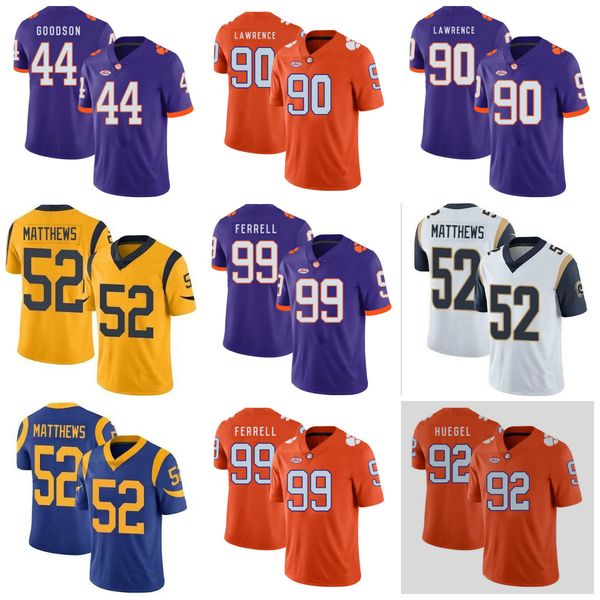 new men's clemson tigers #52 matthews 90 lawrence 42 anthony 44 goodson purple blue white college football sititched jersey, Black
new men's clemson tigers #52 matthews 90 lawrence 42 anthony 44 goodson purple blue white college football sititched jersey, Black