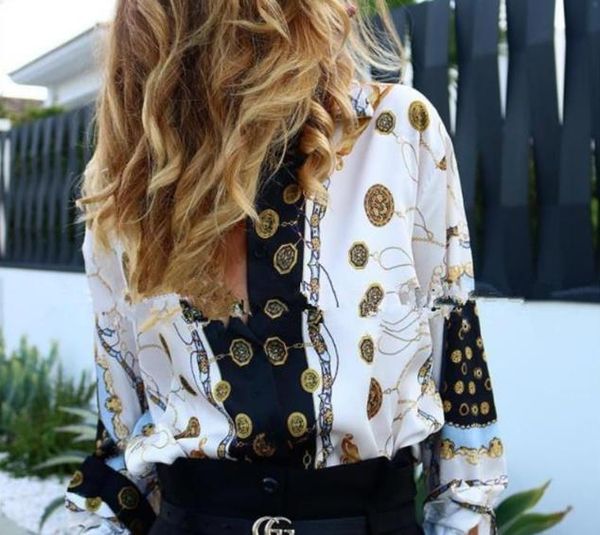 spring womens designer shirts fashion floral printed long sleeve relaxed lapel neck shirts casual women blouse, White
spring womens designer shirts fashion floral printed long sleeve relaxed lapel neck shirts casual women blouse, White