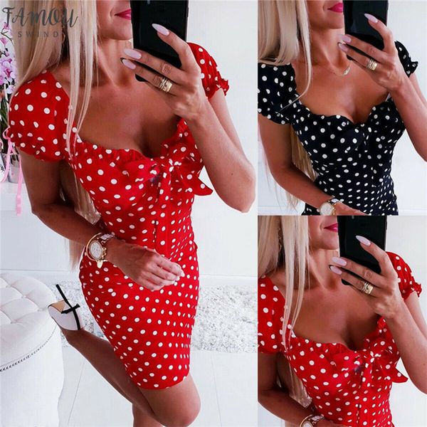 party dress women boho polka dot bodycon dress summer holiday sundress beachwear new summer dress 2020 short sleeve, Black;gray
party dress women boho polka dot bodycon dress summer holiday sundress beachwear new summer dress 2020 short sleeve, Black;gray