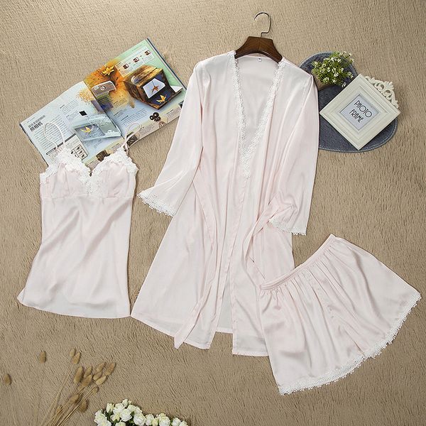 women pyjamas lace sleepwear female summer satin pajamas for women pijama kimono elegant silk pajamas, Blue;gray
women pyjamas lace sleepwear female summer satin pajamas for women pijama kimono elegant silk pajamas, Blue;gray
