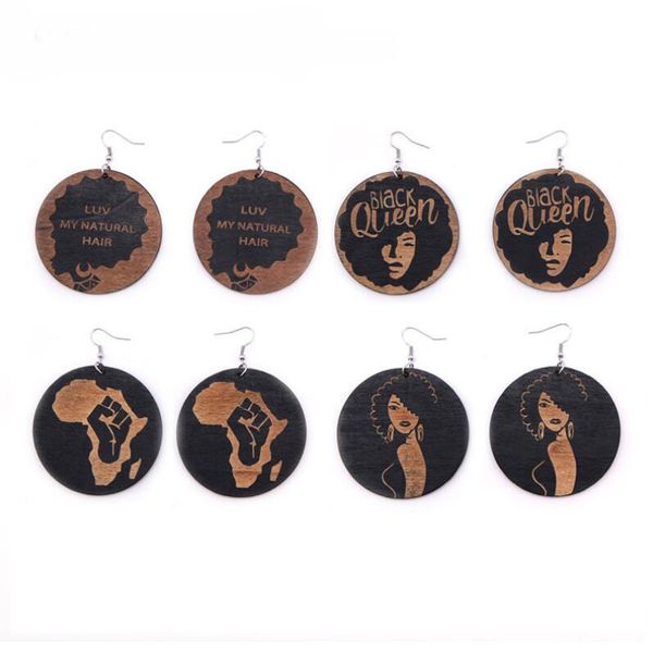 Fashion Geometry Wood Earring African Black Round Charm Pendant Dangle Hoop Wood Earrings For Women Lady
Fashion Geometry Wood Earring African Black Round Charm Pendant Dangle Hoop Wood Earrings For Women Lady