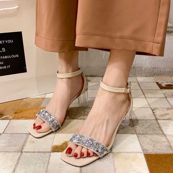 female sandal all-match high heel sandals fashion womens shoes 2020 buckle clear heels ladies for women's comfort block, Black
female sandal all-match high heel sandals fashion womens shoes 2020 buckle clear heels ladies for women's comfort block, Black