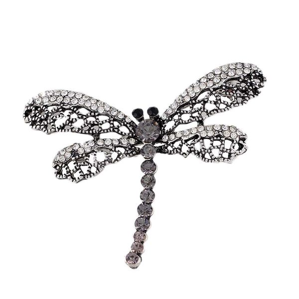 2019 vintage dragonfly brooch women insect jewelry hollow out rhinestone brooches broches ladies lapel hijab scarf banquet pin 10pcs/lot, Gray
2019 vintage dragonfly brooch women insect jewelry hollow out rhinestone brooches broches ladies lapel hijab scarf banquet pin 10pcs/lot, Gray