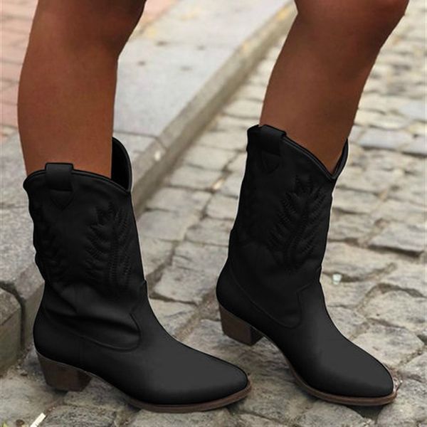 new women retro ankle boots women's boots leather winter women pointed heads with mujer zapatos, Black
new women retro ankle boots women's boots leather winter women pointed heads with mujer zapatos, Black