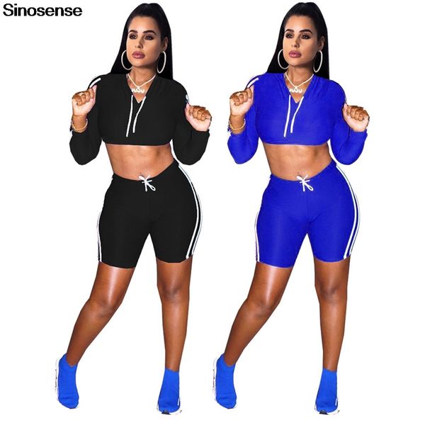 women fitness two pieces sets 2019 long sleeve crop hoodies+bike shorts suits casual sportswear tracksuit 2 piece outfits, White
women fitness two pieces sets 2019 long sleeve crop hoodies+bike shorts suits casual sportswear tracksuit 2 piece outfits, White