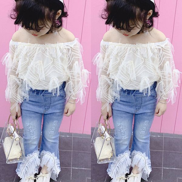 малыш kid baby girl 1t-6t лето эпикировка футболка топы клеш брюки джинсы брюки, White
малыш kid baby girl 1t-6t лето эпикировка футболка топы клеш брюки джинсы брюки, White